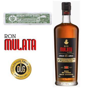 Rum Mulata 15 Jahre Edition mit Karton