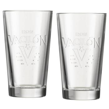 Rum Vacilon, 2 Cocktail Gläser 0,3l, mit Teilstrich bei 2cl und 4cl