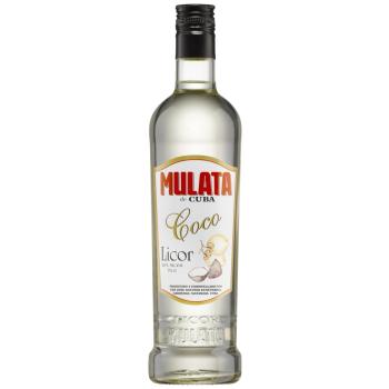 Flasche Rum Mulata Likör Kokos Coco